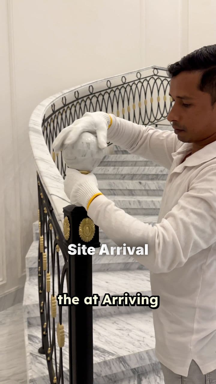 اللمسات الأخيرة للمدخل الكبير