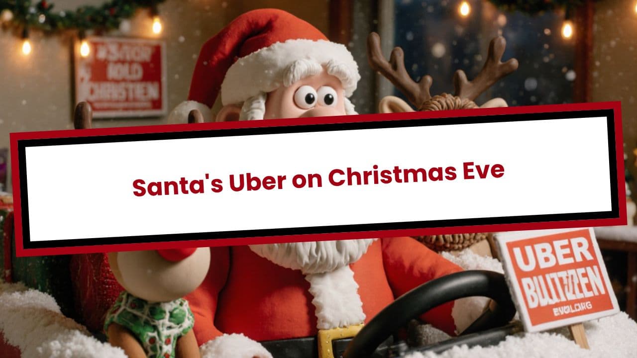 Santa's Uber on Christmas Eve