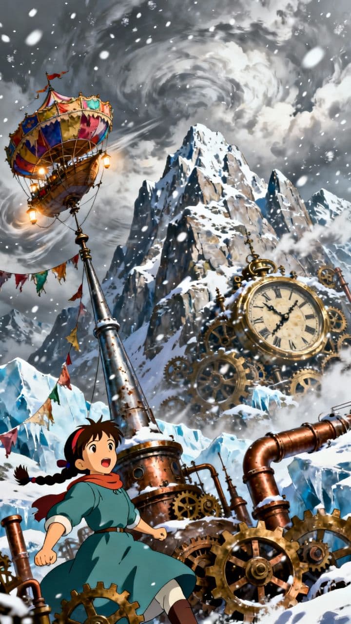 Chaos Pendulum in the Snow