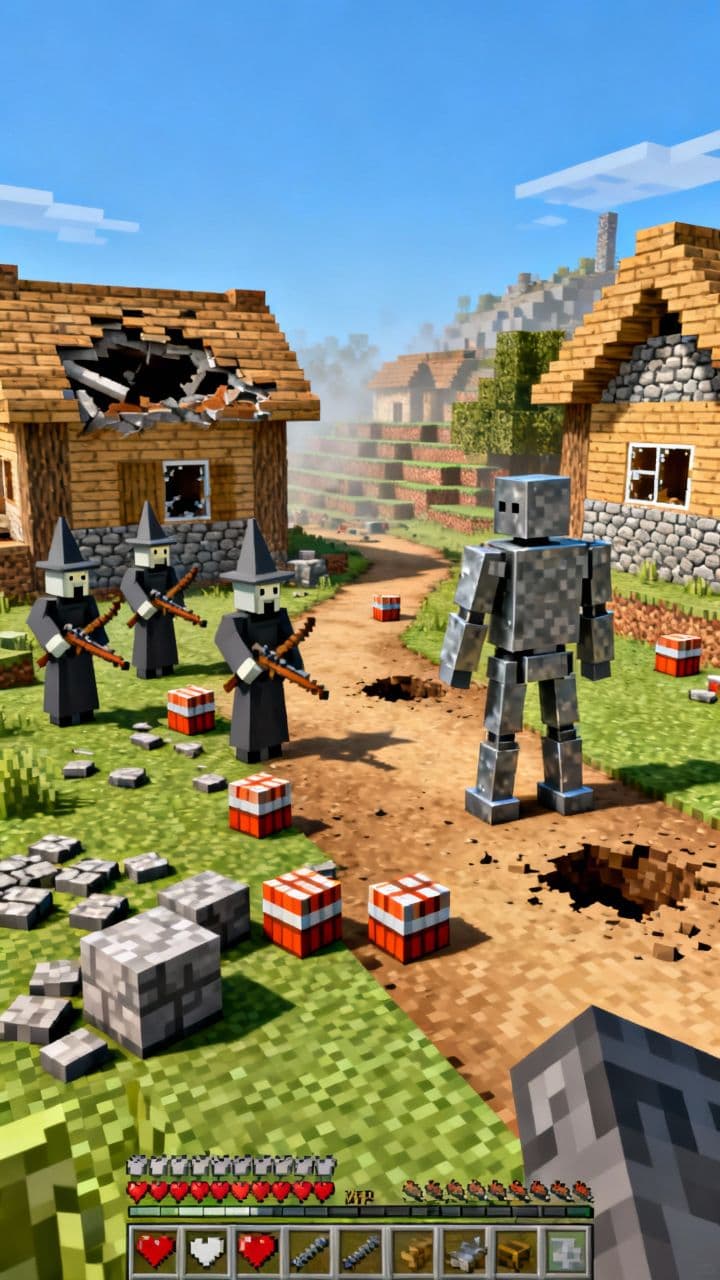 Villagers Turn Warriors Against Pillagers