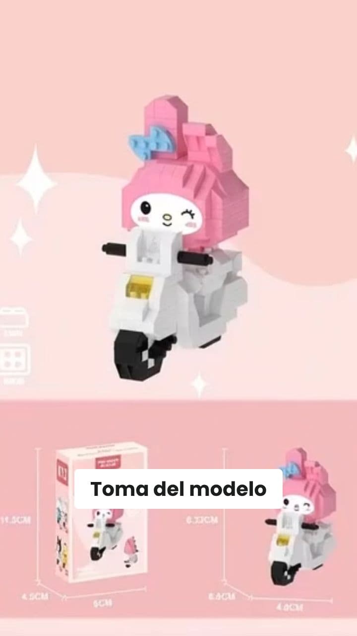 Muñequita Aesthetic con Scooter Rosa
