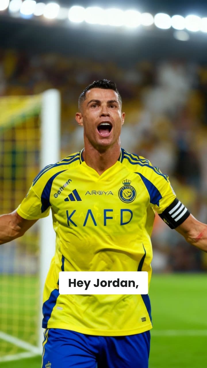 Birthday Message from Ronaldo to Jordan