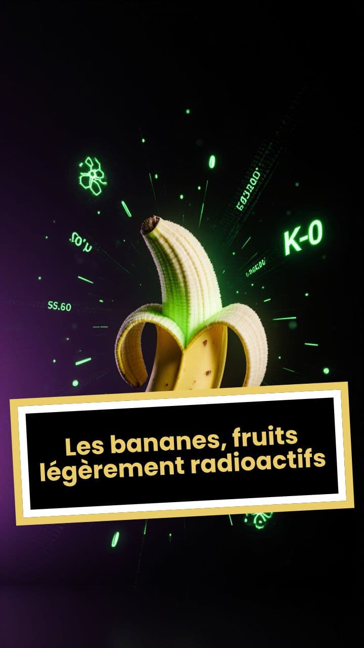 Les bananes, fruits légèrement radioactifs