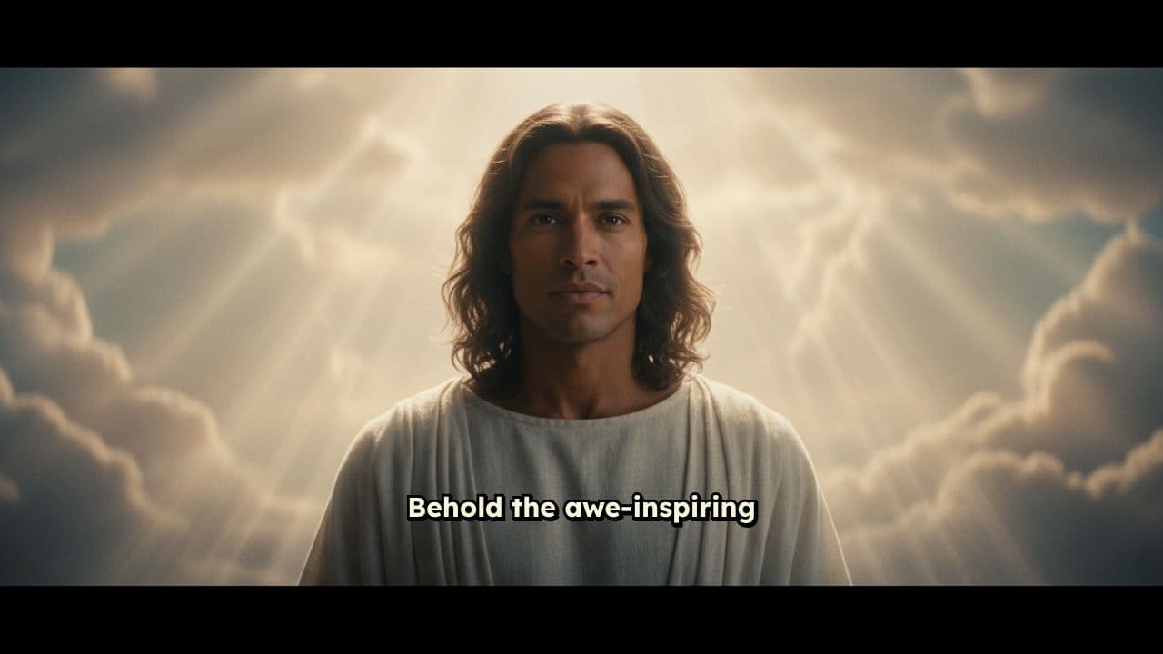 Celestial Vision of Middle Eastern Jesus