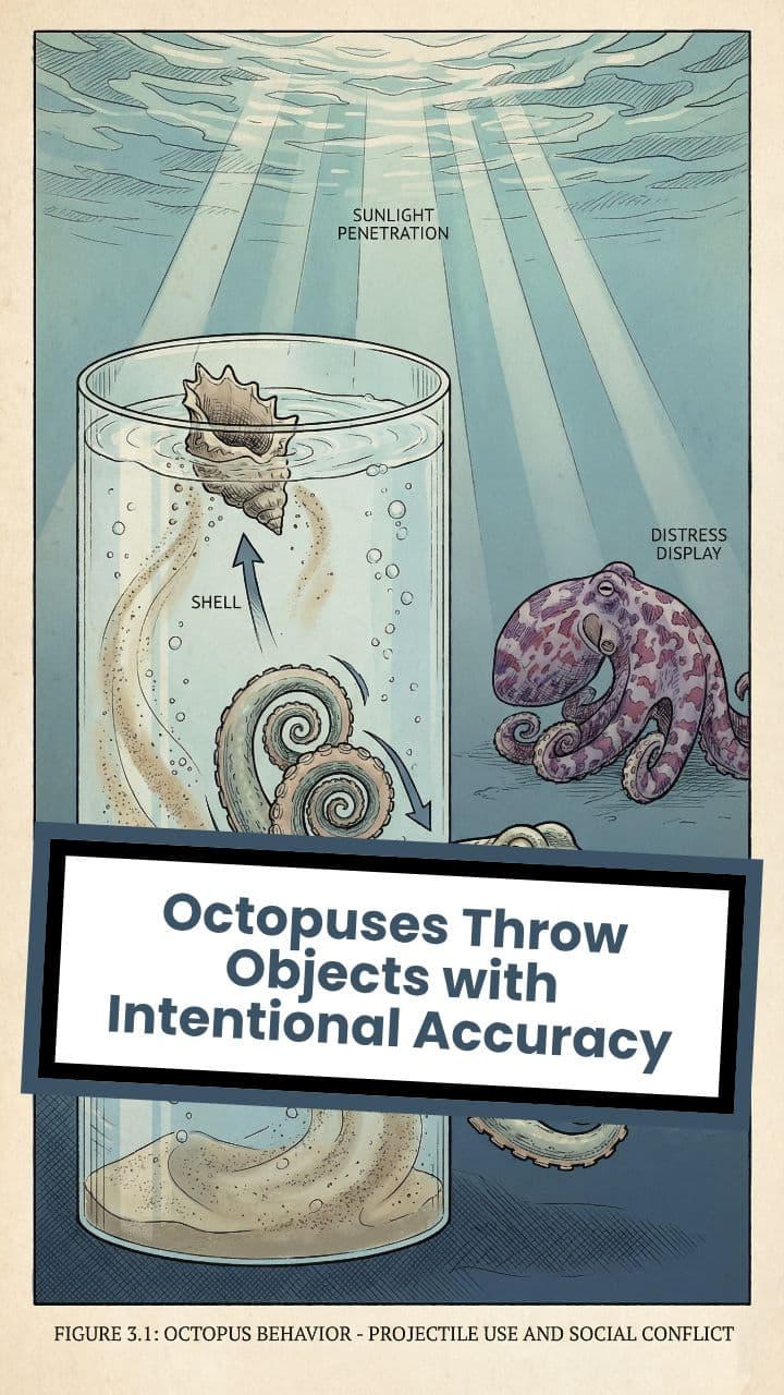 Octopuses Throw Objects with Intentional Accuracy