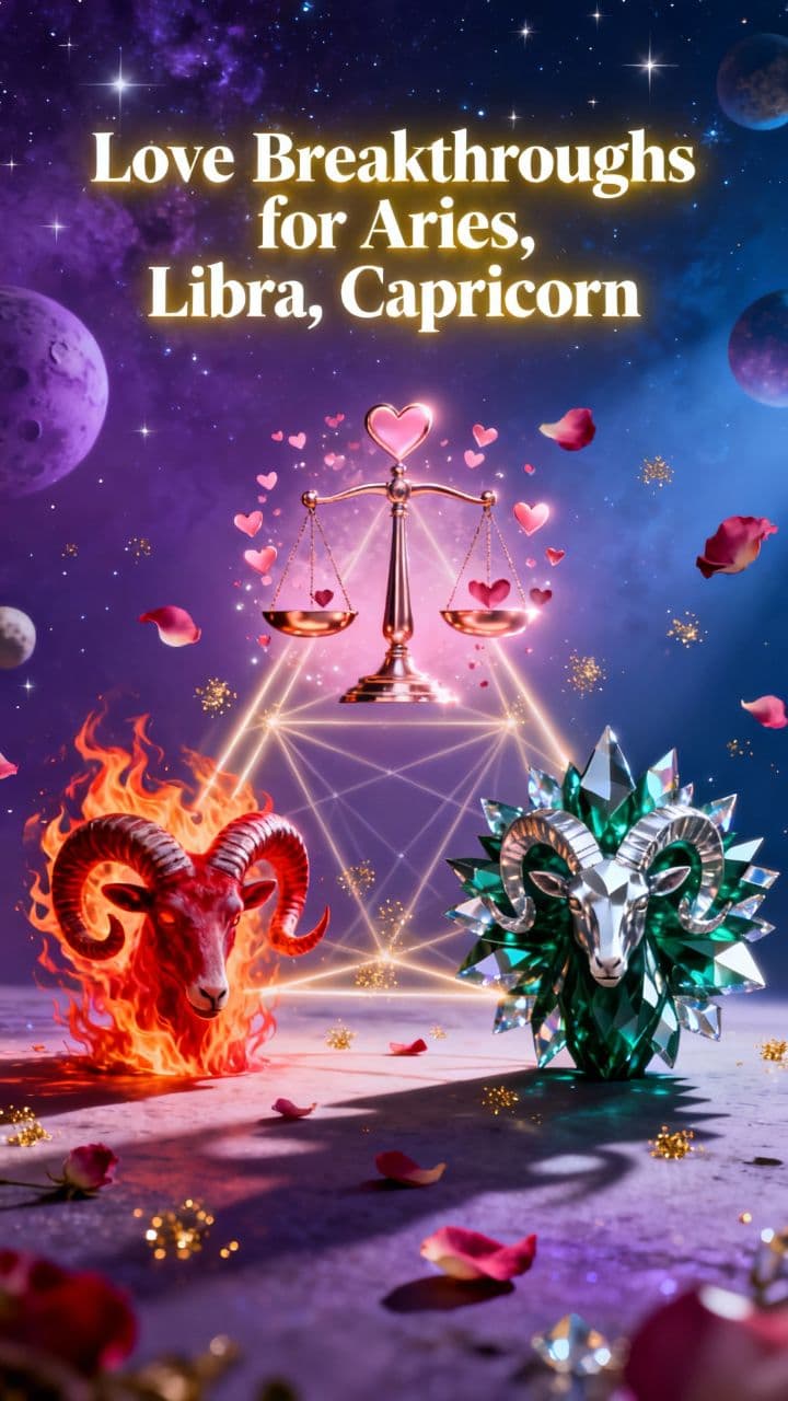 Love Breakthroughs for Aries, Libra, Capricorn