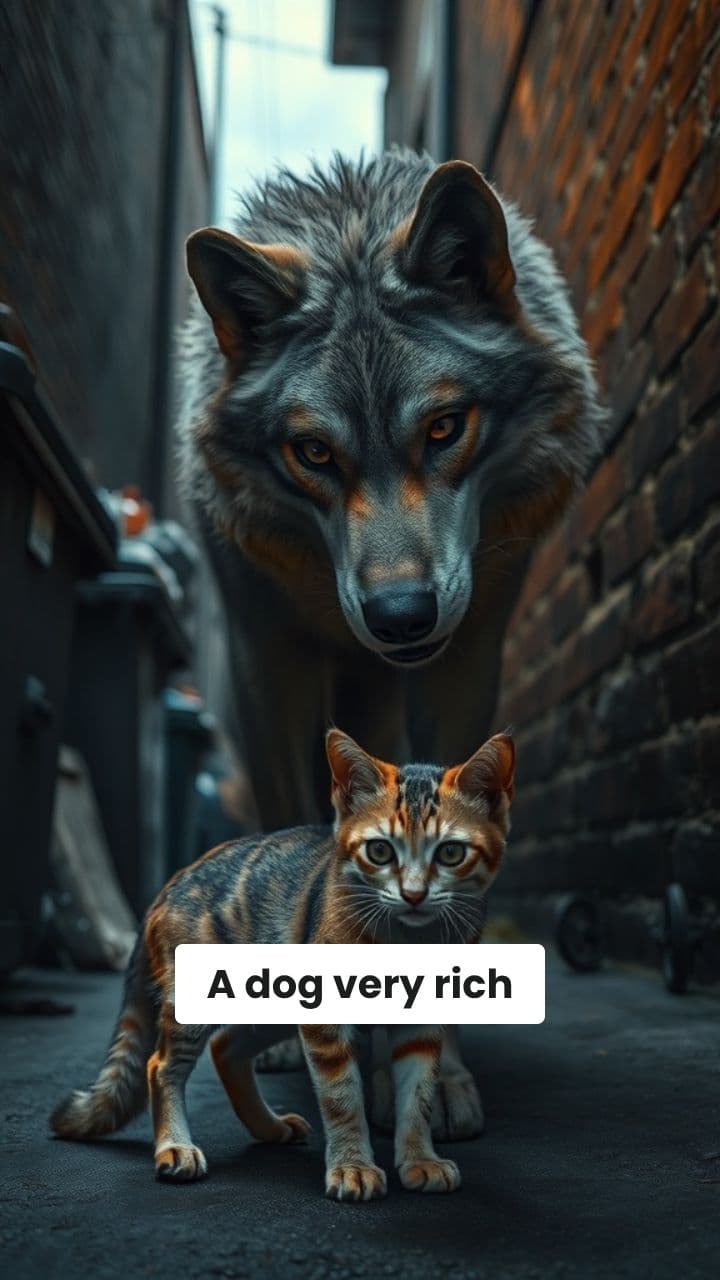 Wolf Avenges Cat Against Rich Dog