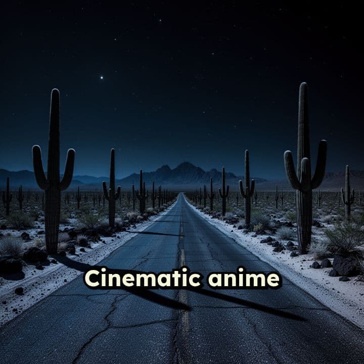 Midnight Standoff on Desert Road