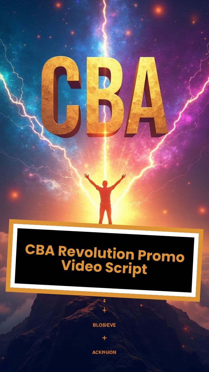 CBA Revolution Promo Video Script
