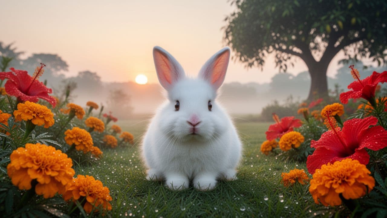 नरम-नरम प्यारा खरगोश