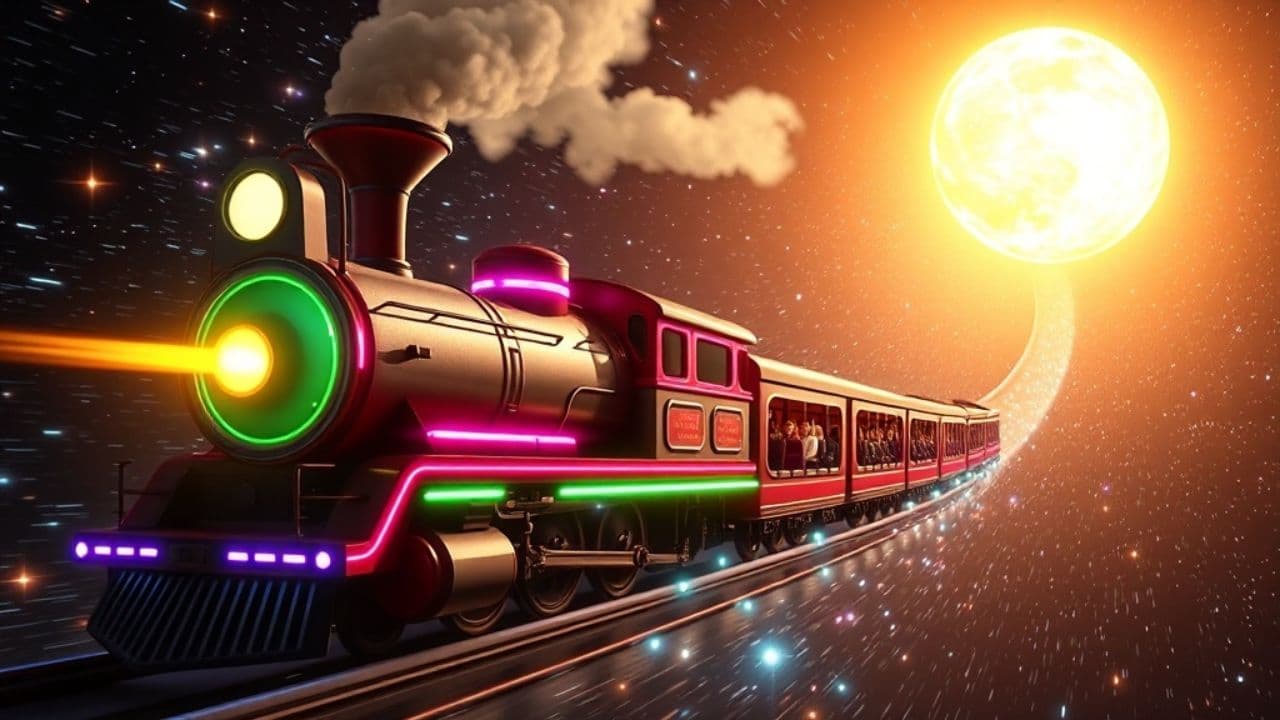 Space Turtle's Cosmic Train Adventure
