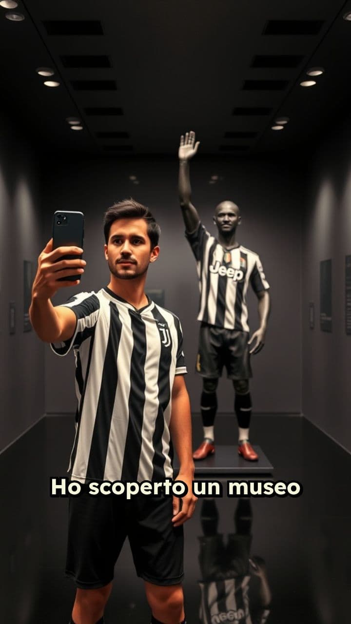 Selfie con le leggende della Juve