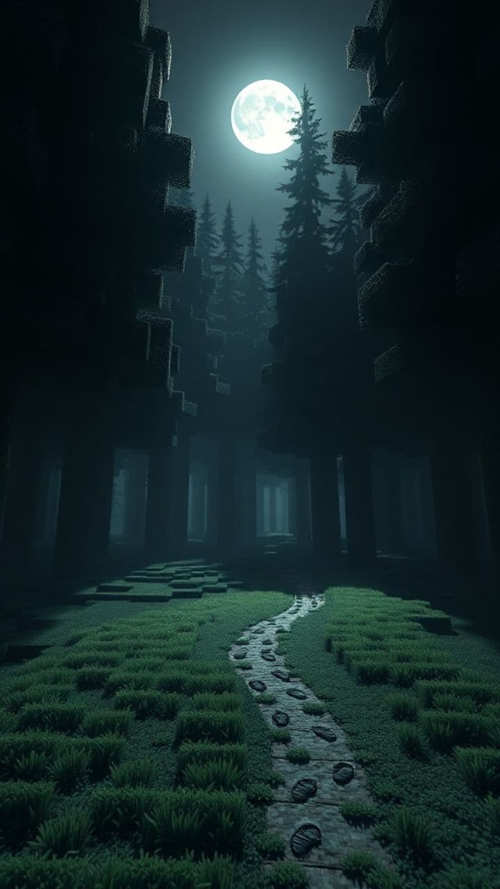 Minecraft Dark Forest Horror