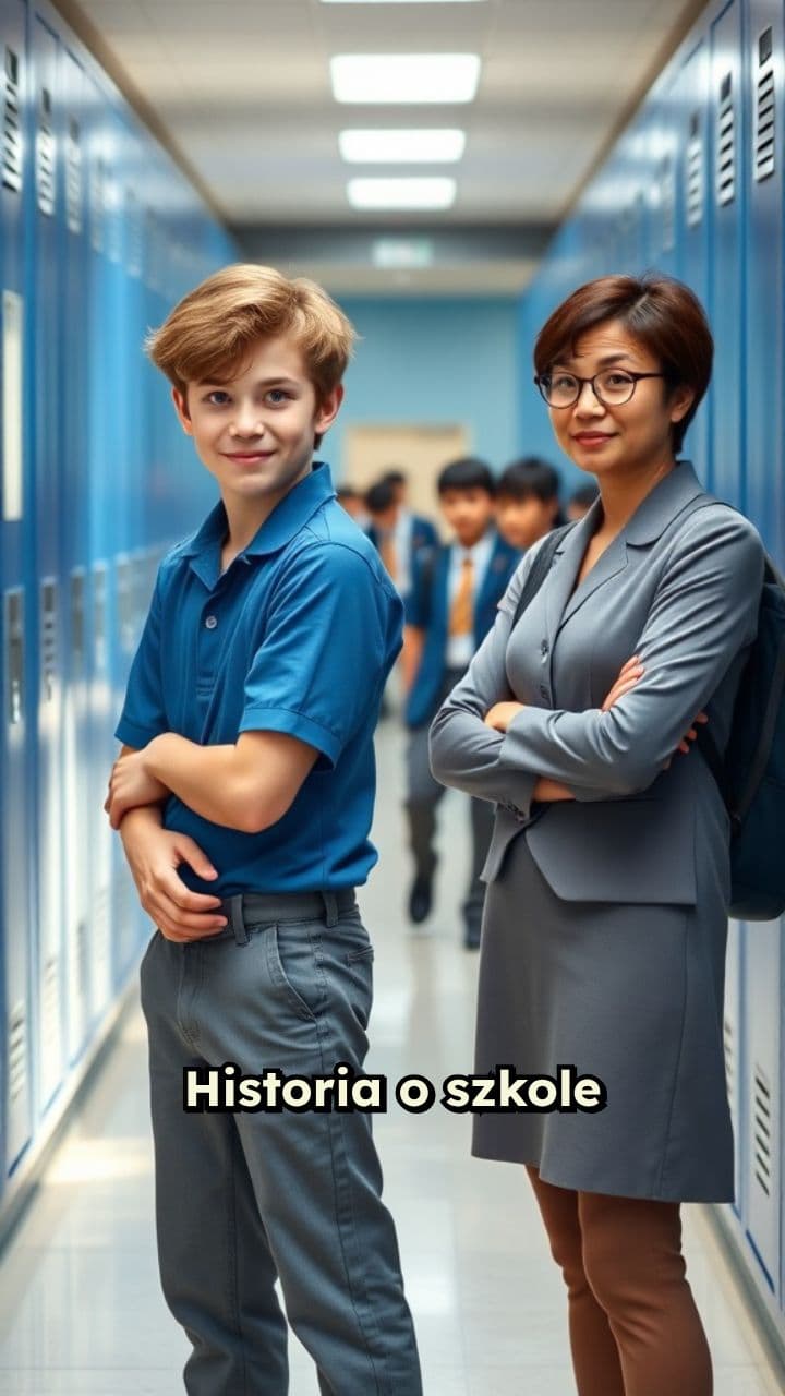 Dowcipy dwóch przyjaciół w szkole