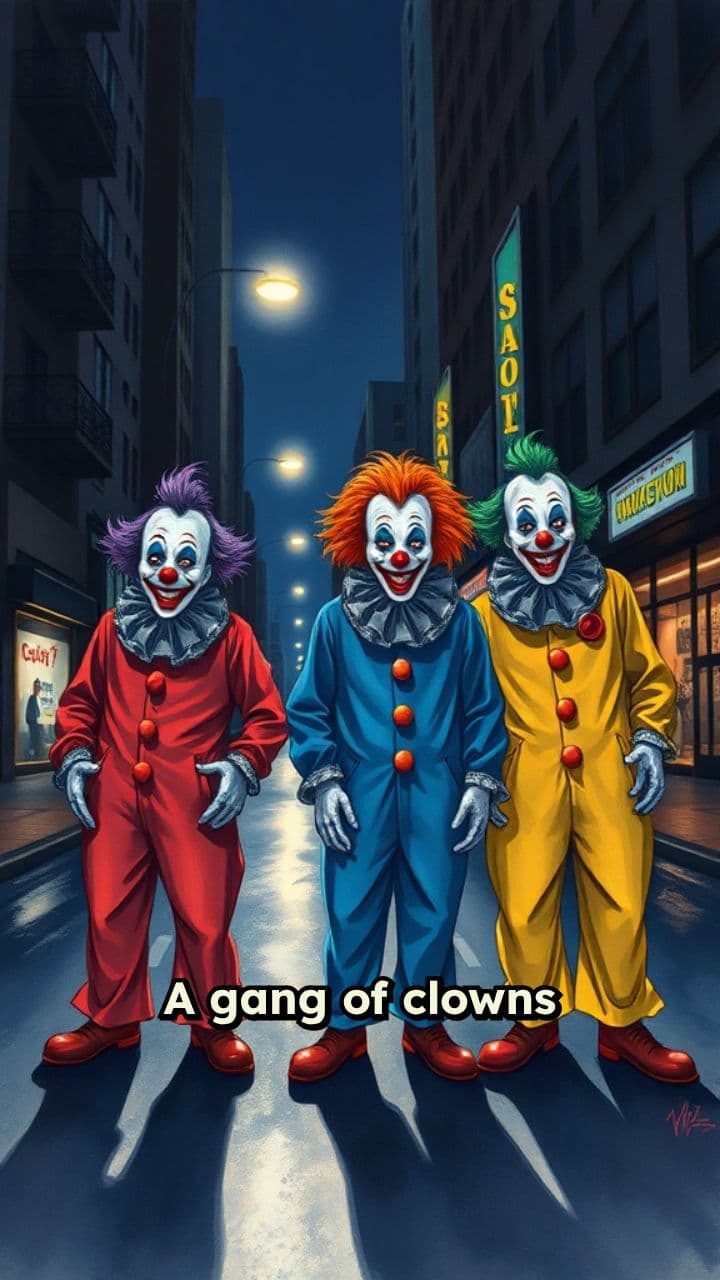 Terror Clowns Strike Under Foggy Skies