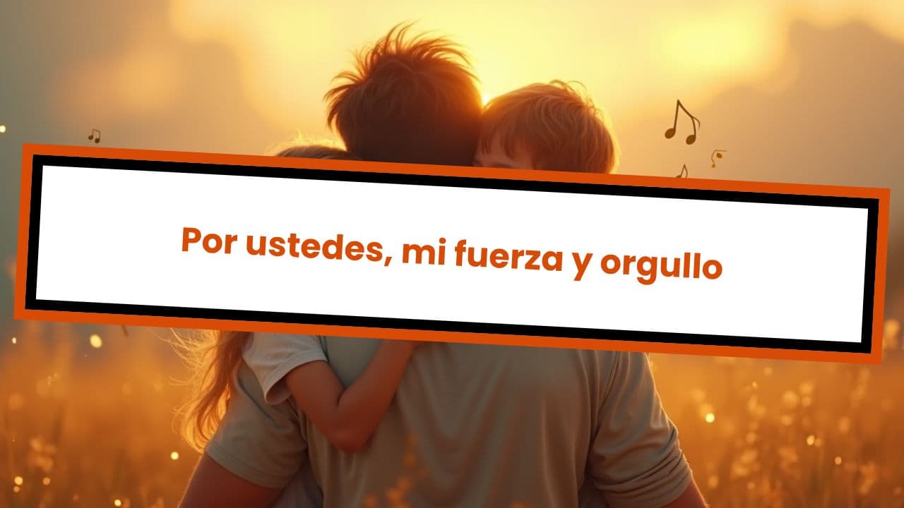 Por ustedes, mi fuerza y orgullo
