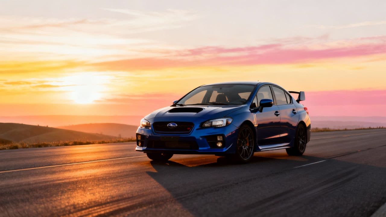 Golden Hour with the WRX STI