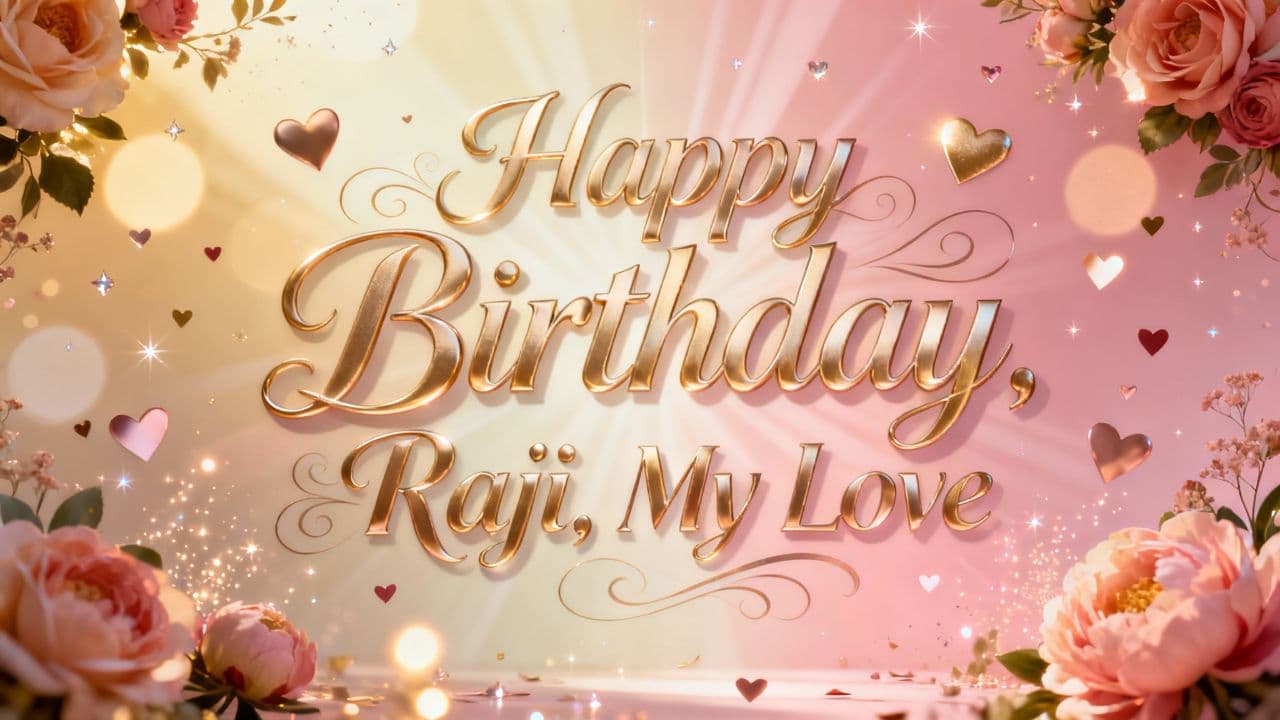 Happy Birthday, Raji, My Love