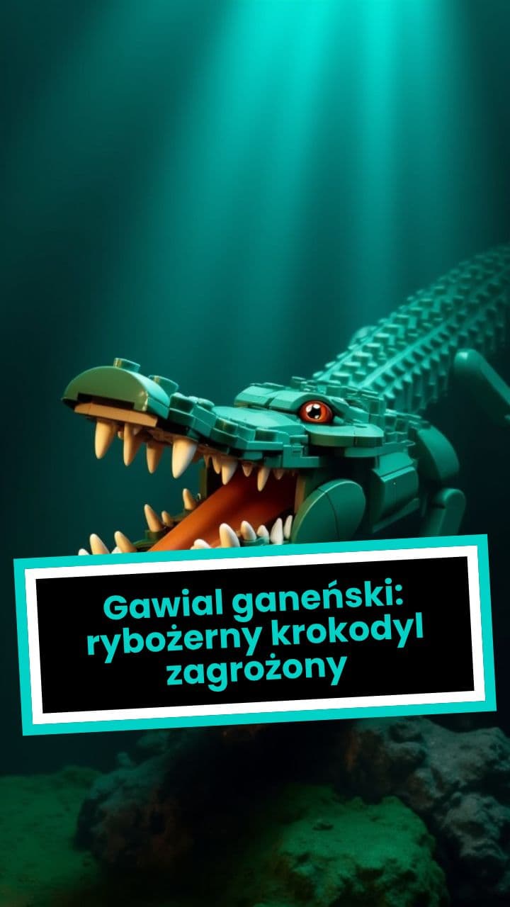 Gawial ganeński: rybożerny krokodyl zagrożony