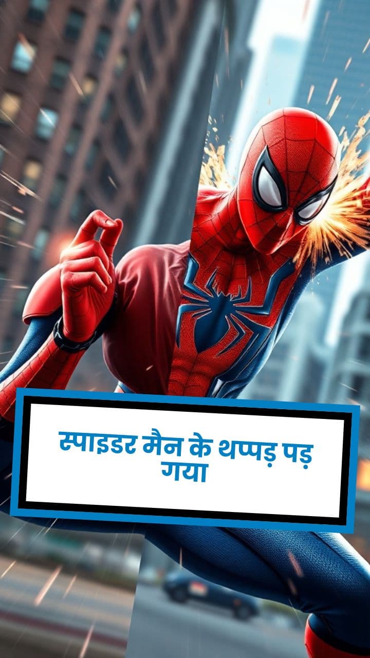 स्पाइडर मैन के थप्पड़ पड़ गया
