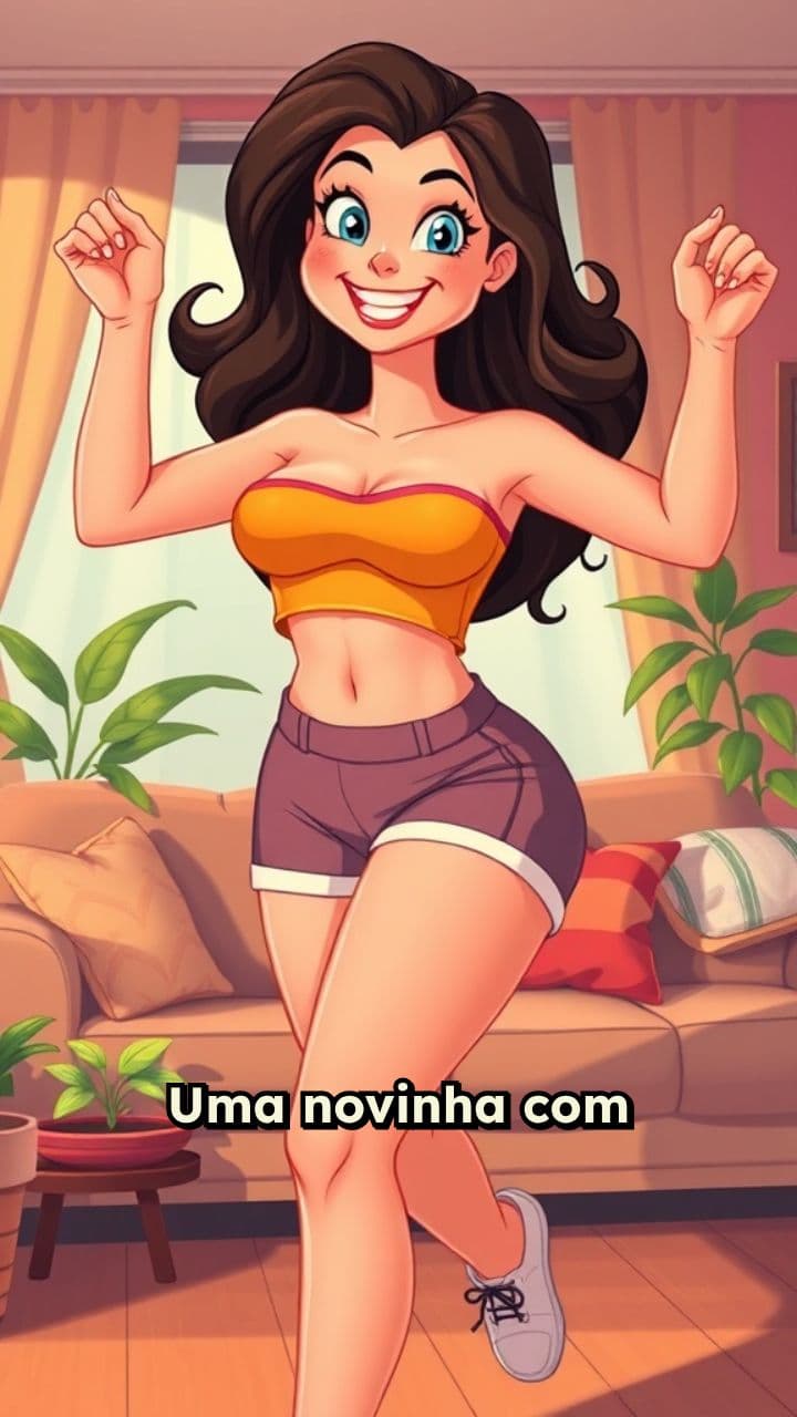 Dança em casa com charme juvenil