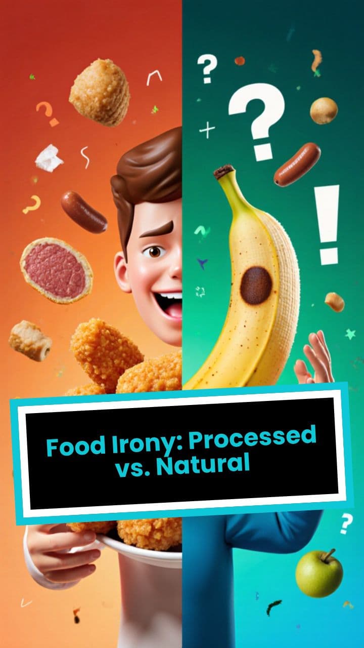 Food Irony: Processed vs. Natural