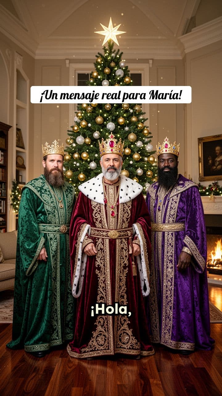 Mensaje de los Reyes Magos para María
