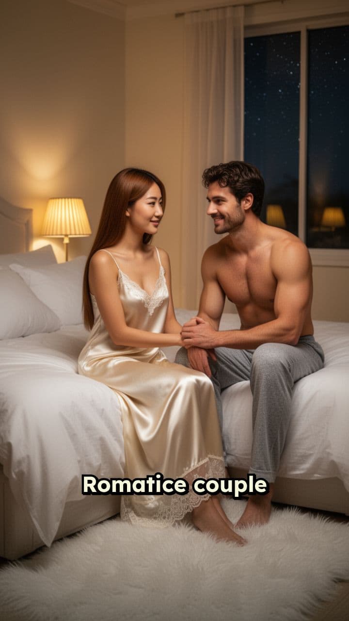 Romantic Bedtime Kisses and Hugs