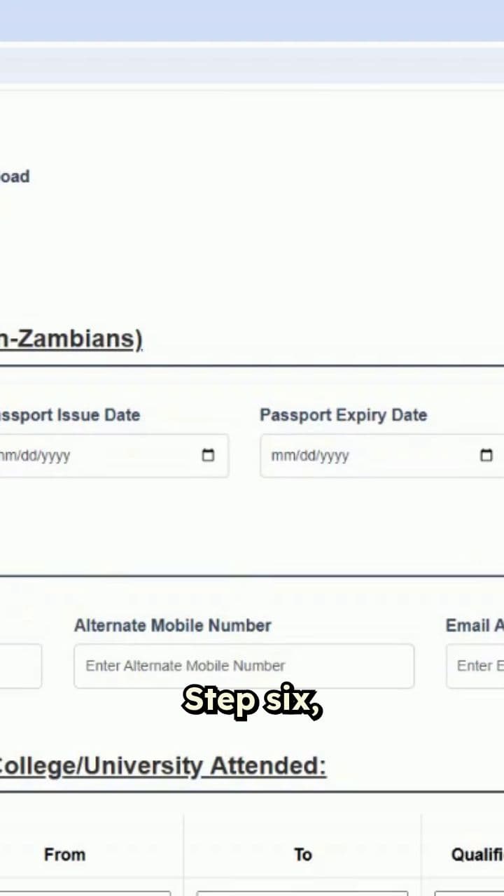 Required Documents for Application