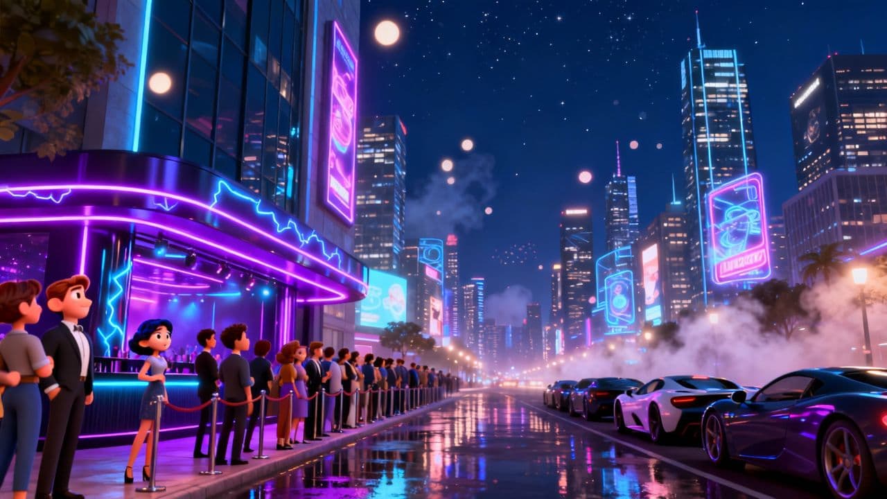 En soirée, j'arrive à balle