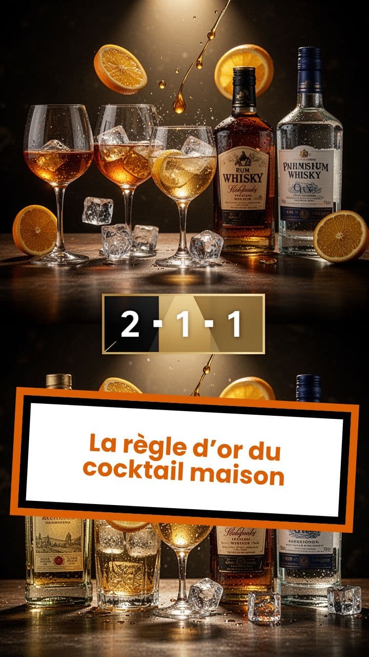 La règle d’or du cocktail maison