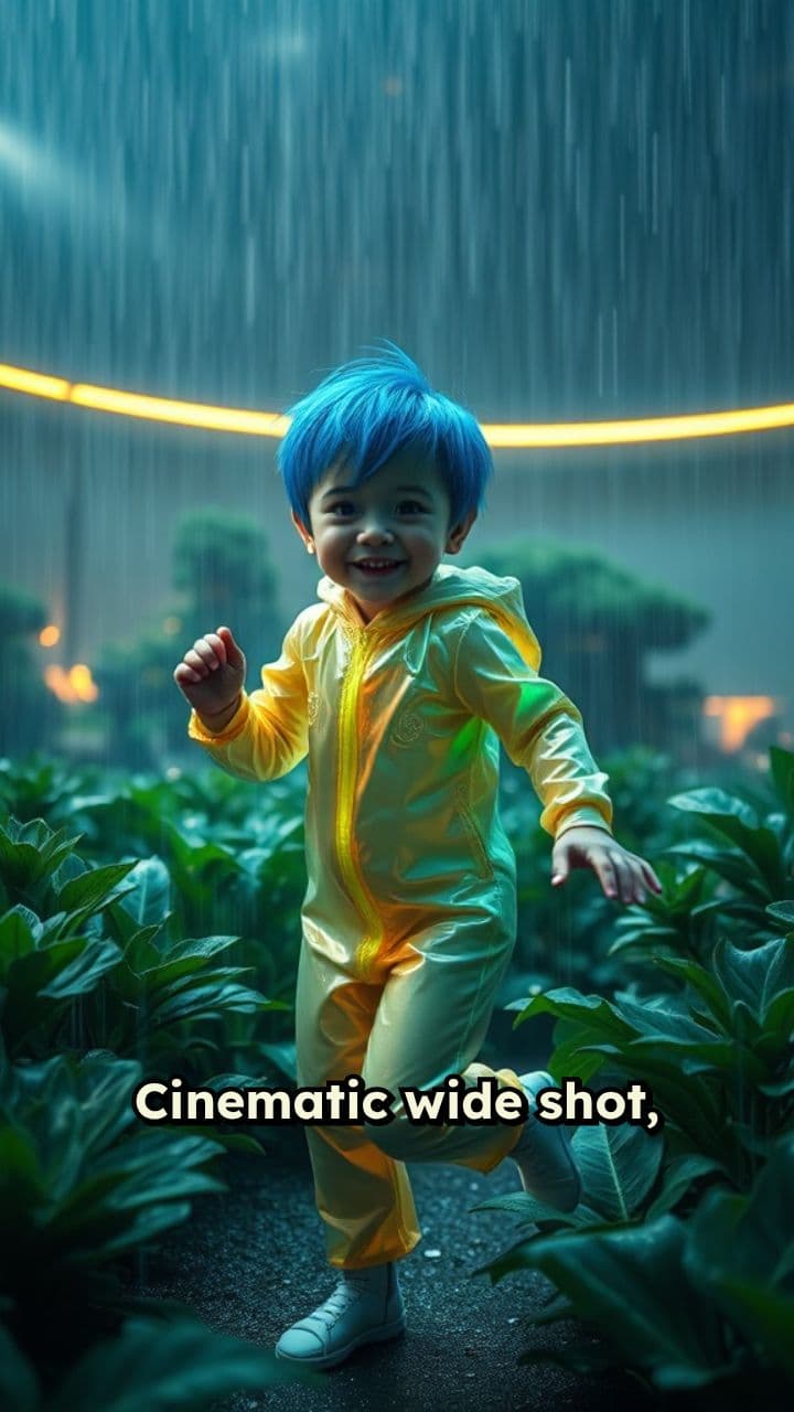 Joyful Dance in the Rain