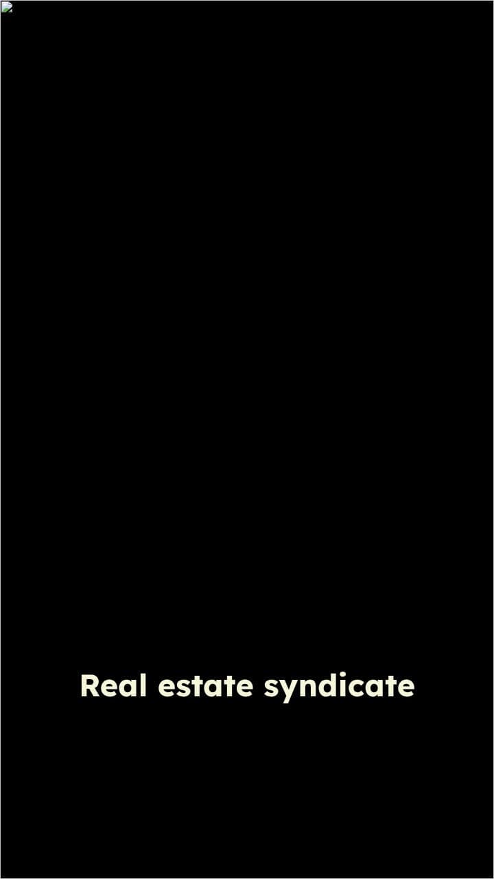 Real Estate Syndicate Investment Overview