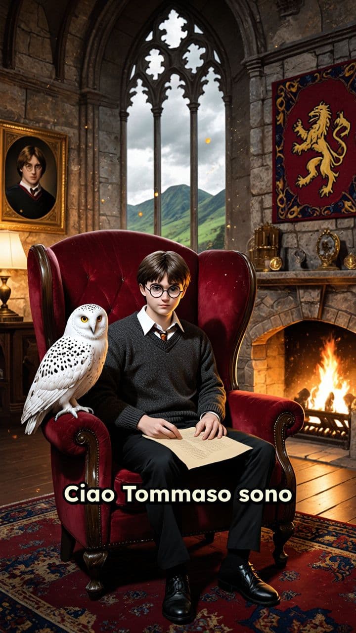 Invito a Hogwarts per Tommaso