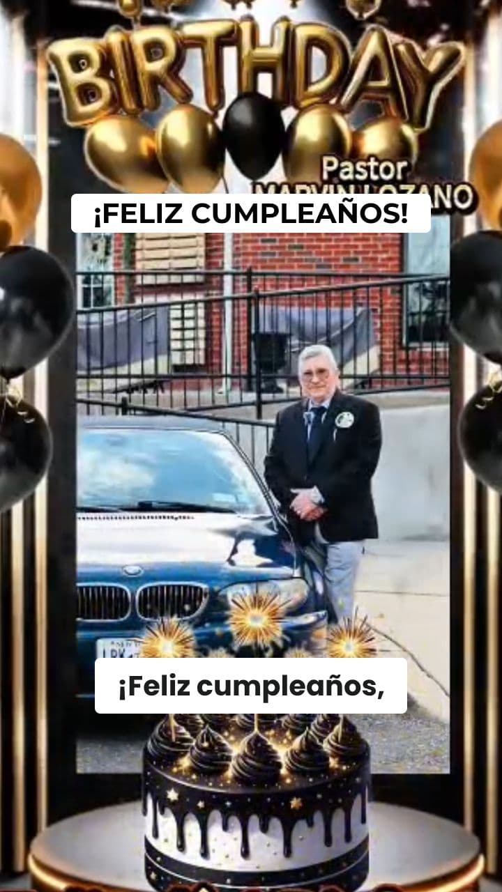 Feliz Cumpleaños Pastor Marvin Lozano