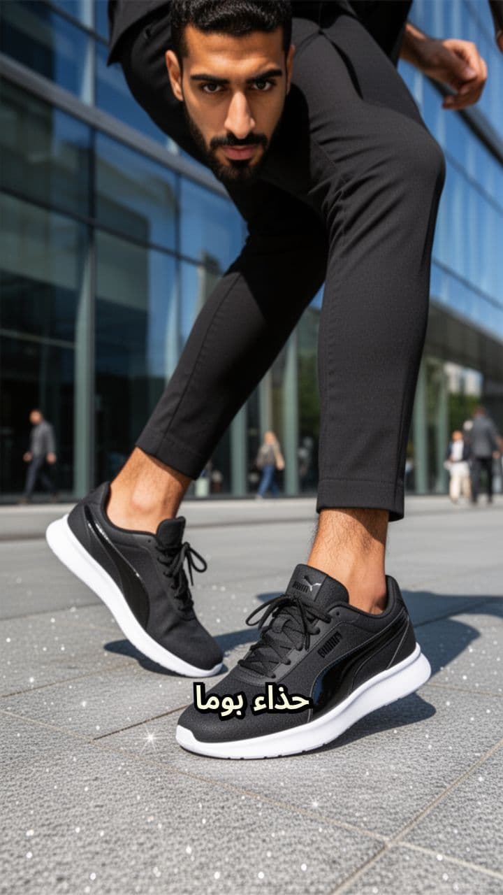 حذاء بوما الأسود الأنيق والمريح