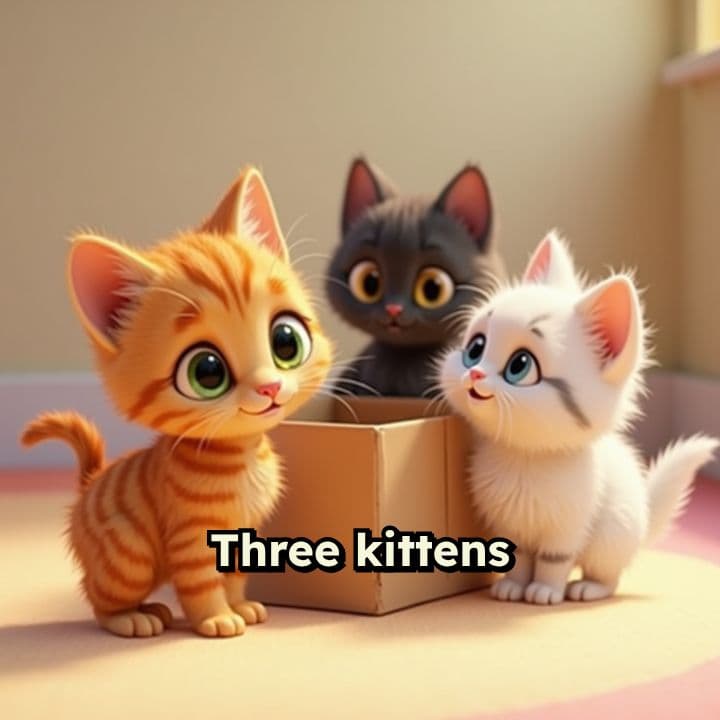 Трое котят и коробка