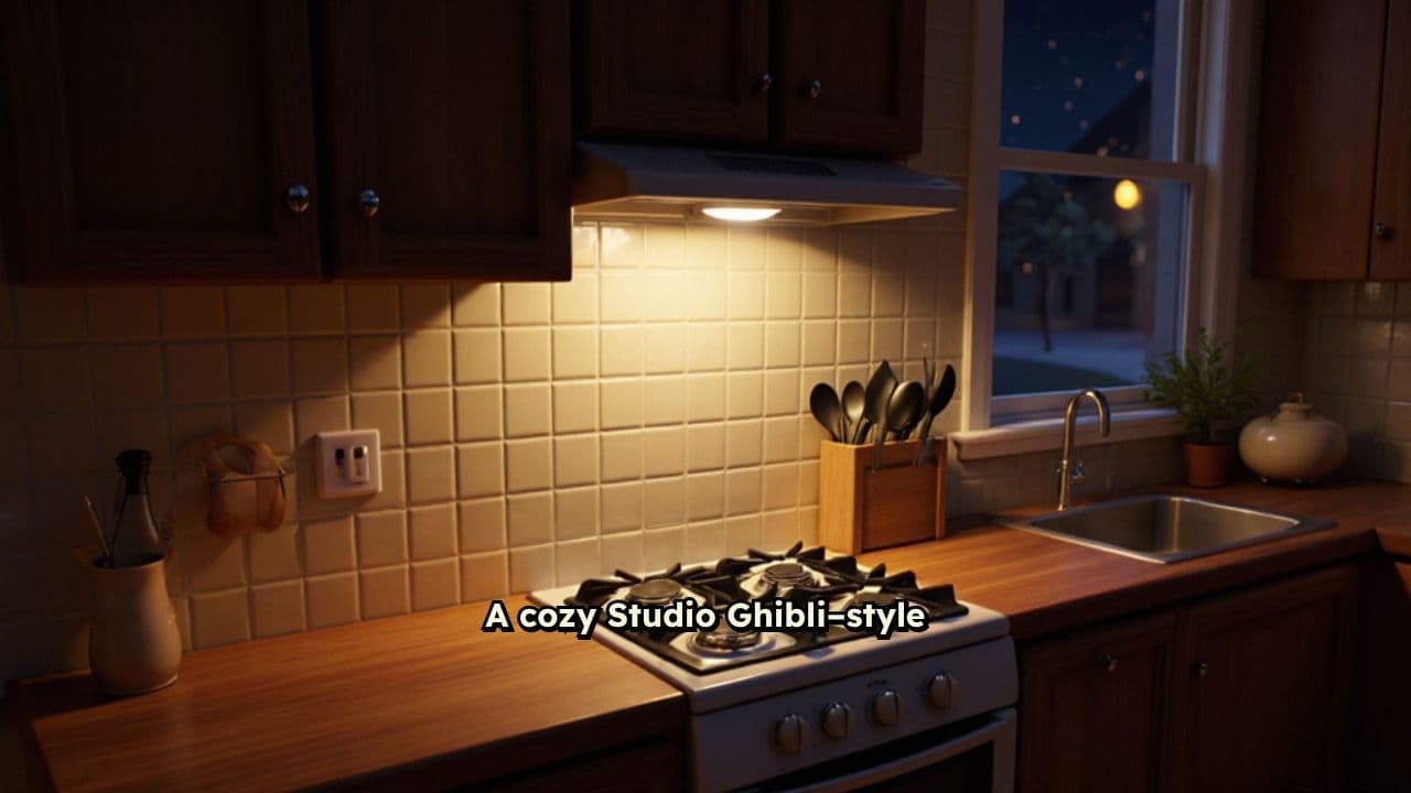 Cozy Night in a Ghibli Kitchen