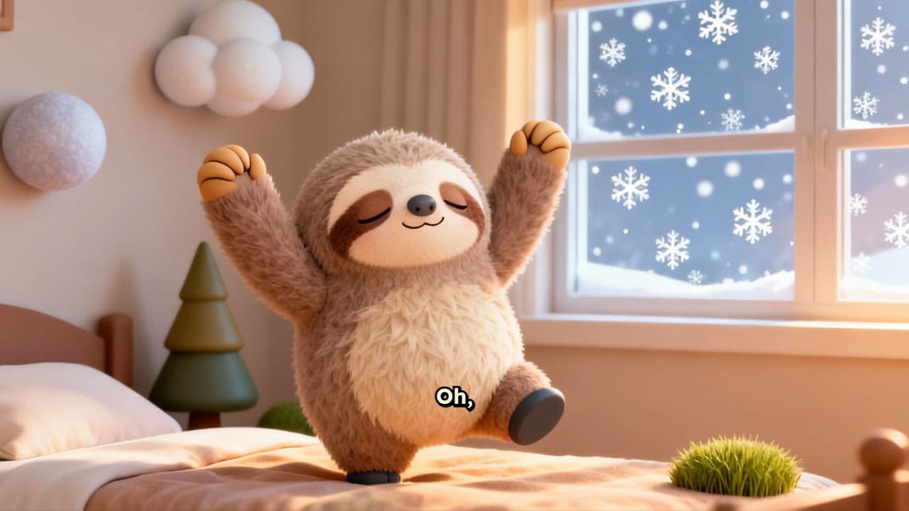Sammy the Sloth Who Took Too Long to Deliver Presents