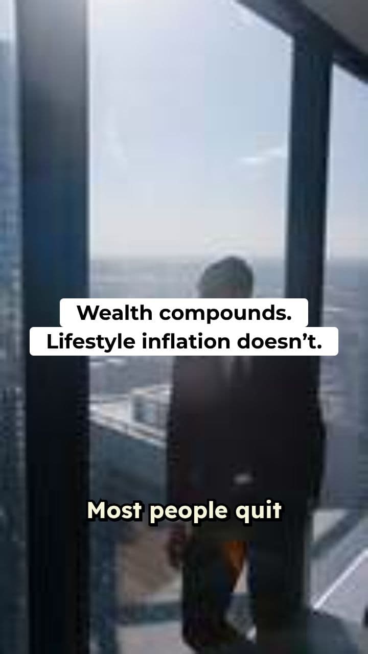 Wealth compounds. Lifestyle inflation doesn’t.
