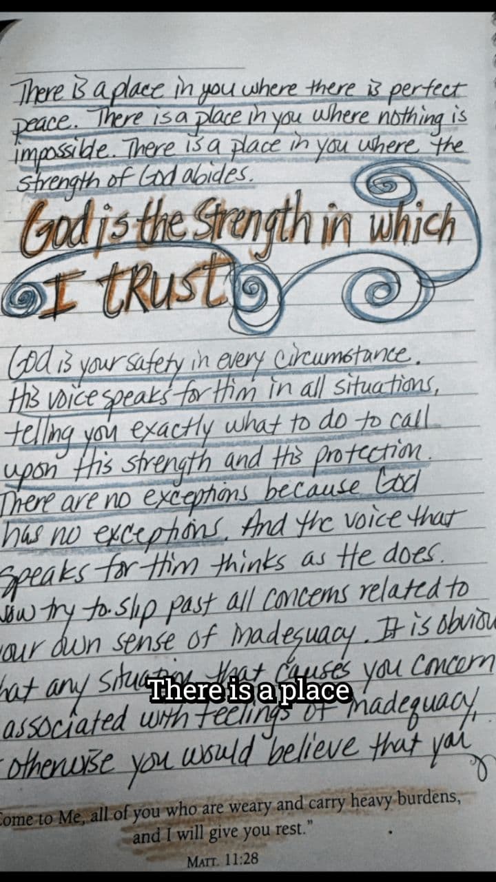 Inner Strength and Divine Peace