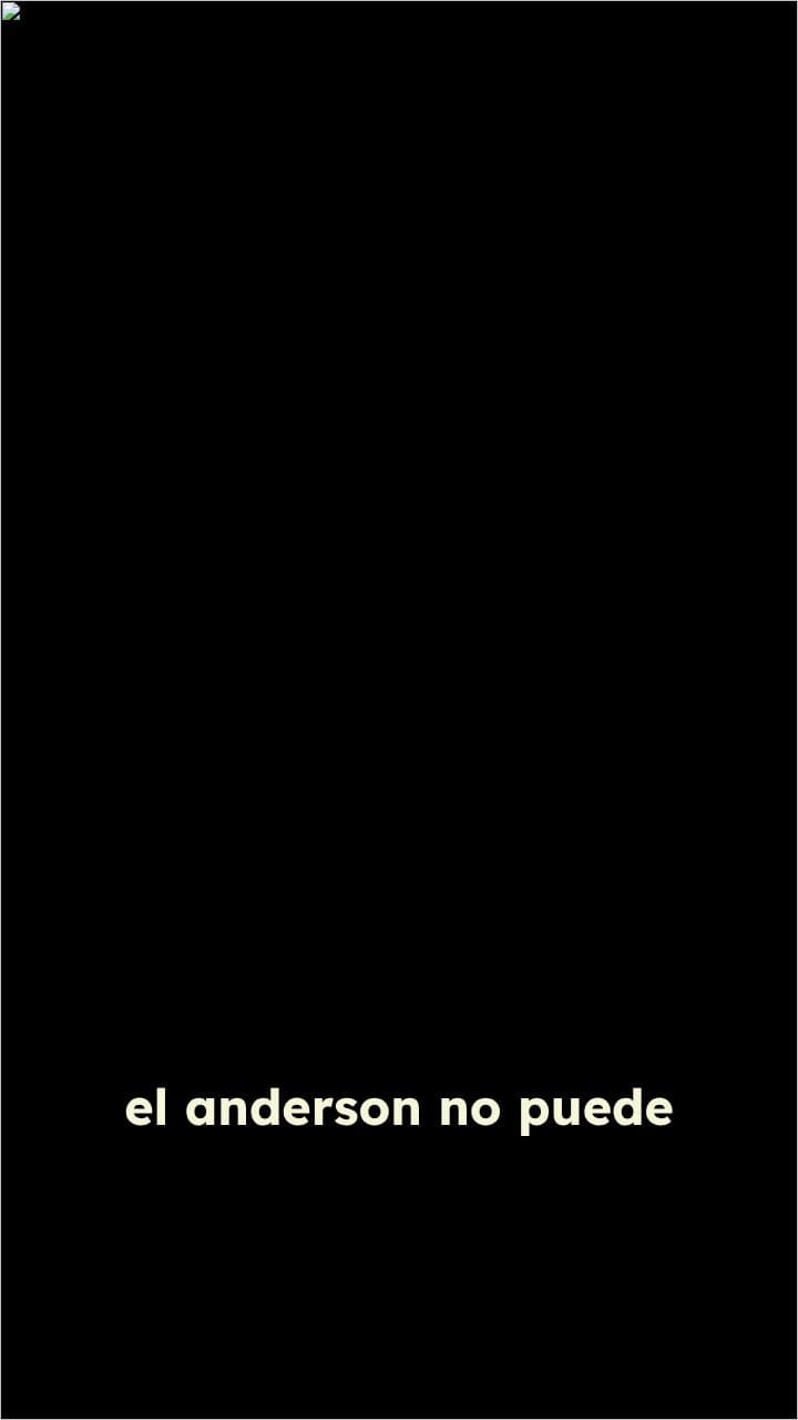 El Anderson no puede sostener un niño