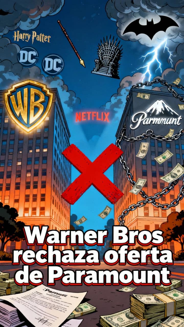 Warner Bros rechaza oferta de Paramount