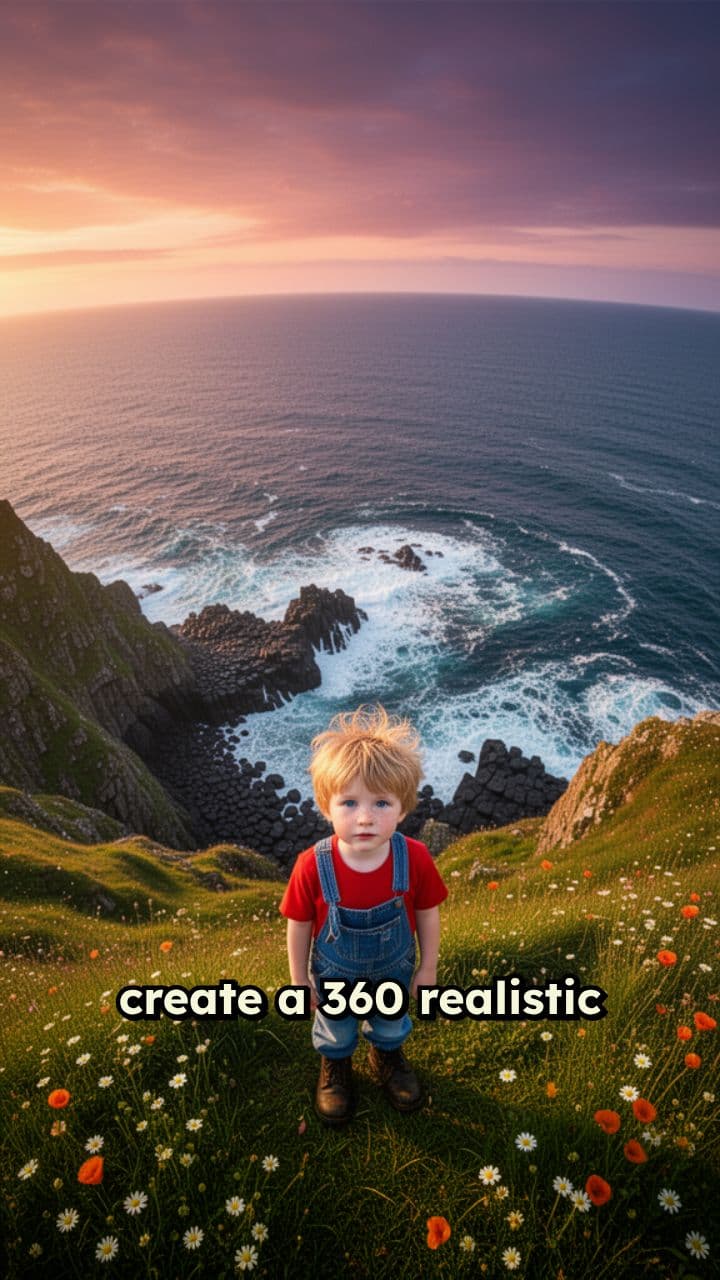 360 Realistic Drone Pullback Shot