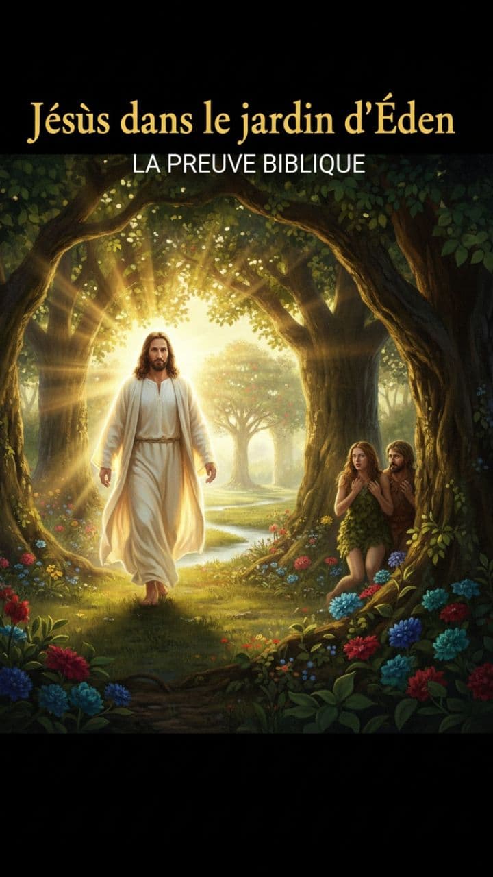 Jésus dans le jardin d'Eden