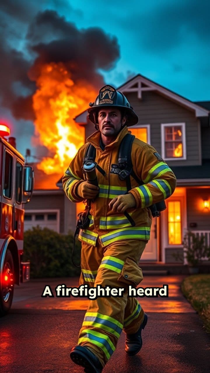 Firefighter Saves Dog From Flames