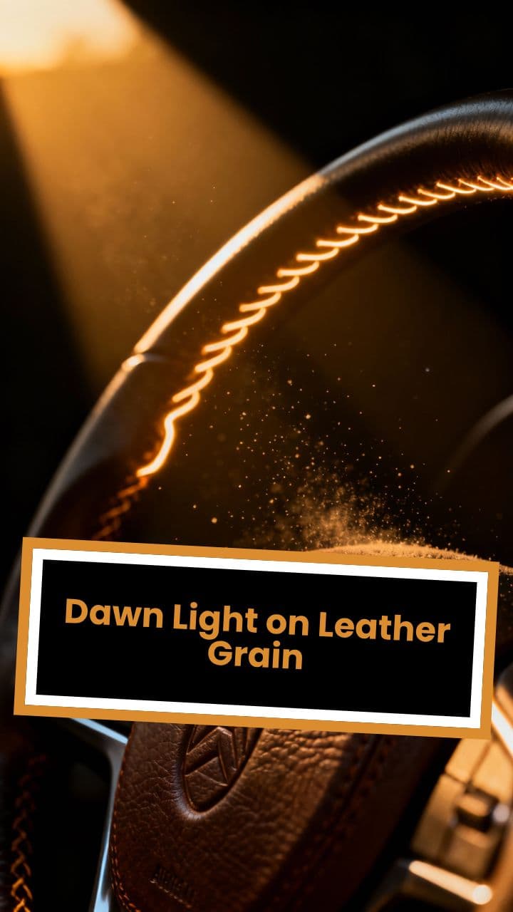 Dawn Light on Leather Grain
