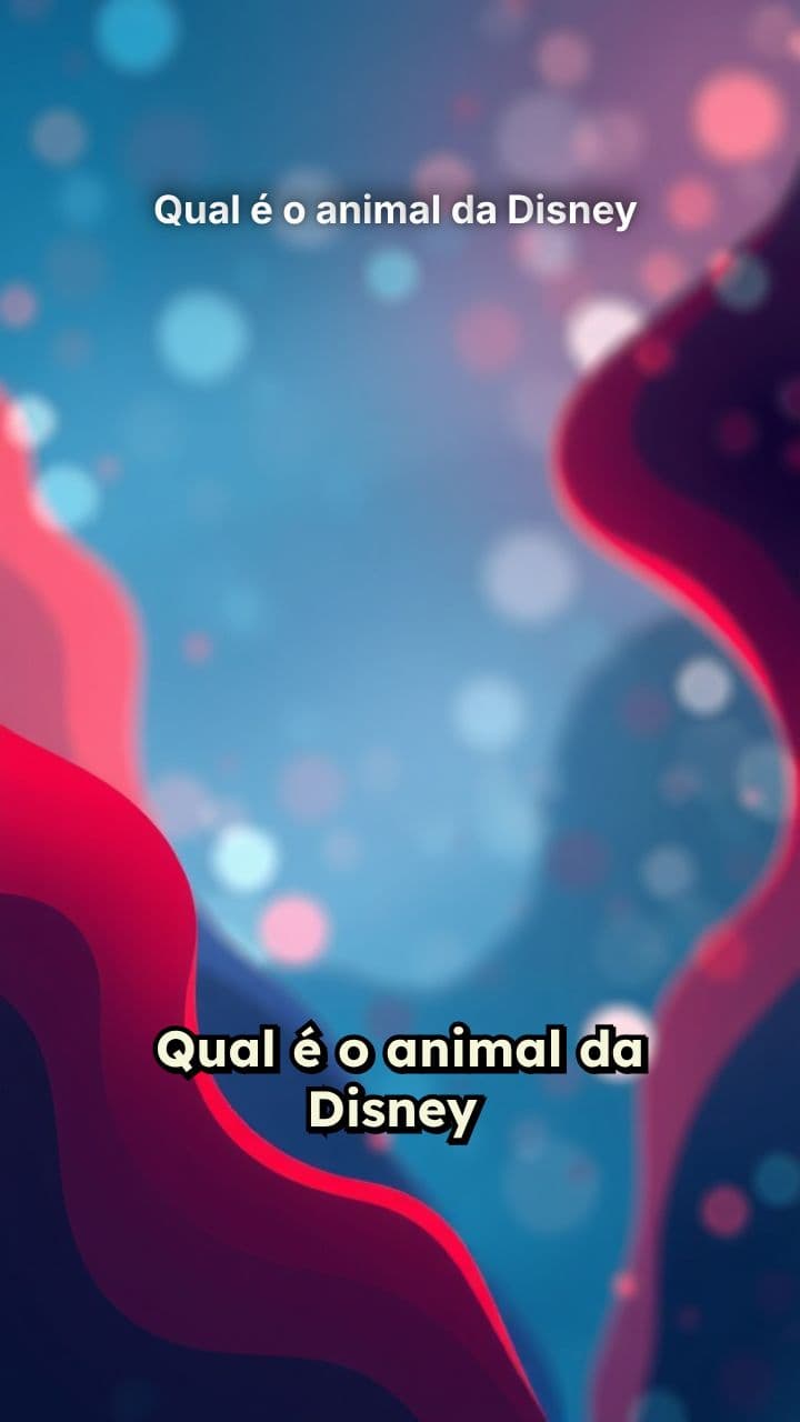 Qual é o animal da Disney 