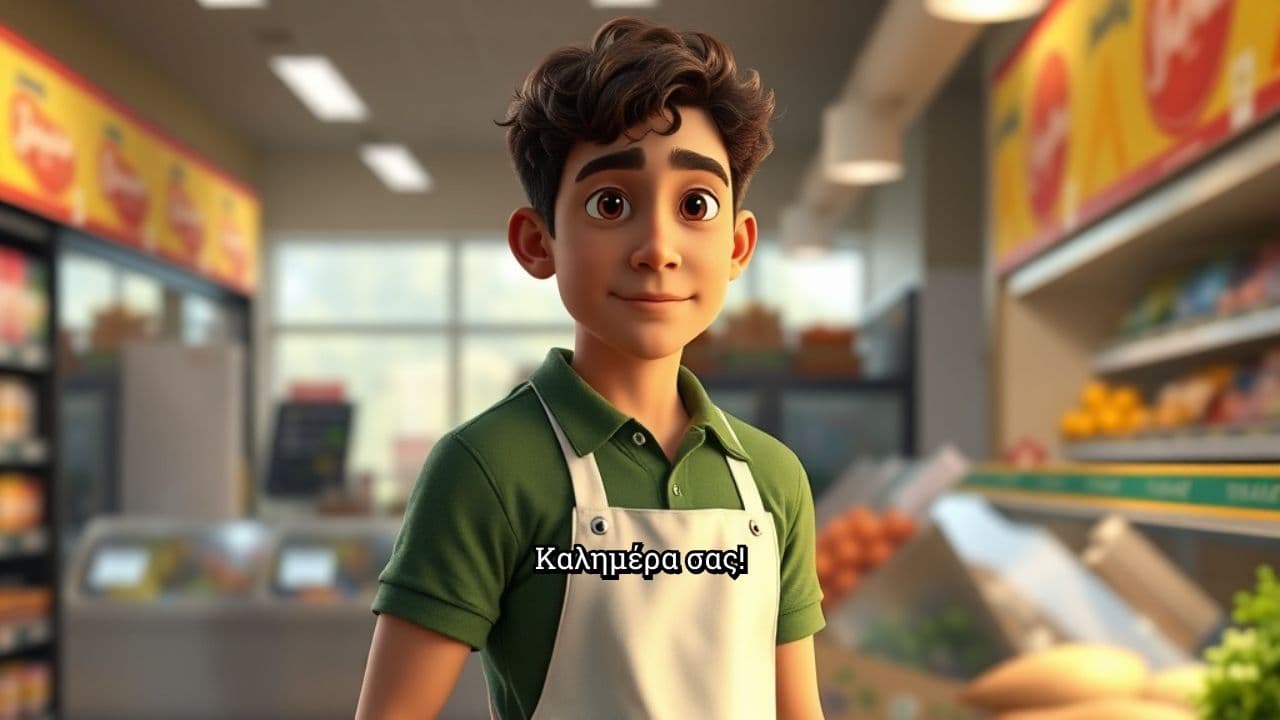 Ψώνια σε ντελικατέσεν και κρεοπωλείο