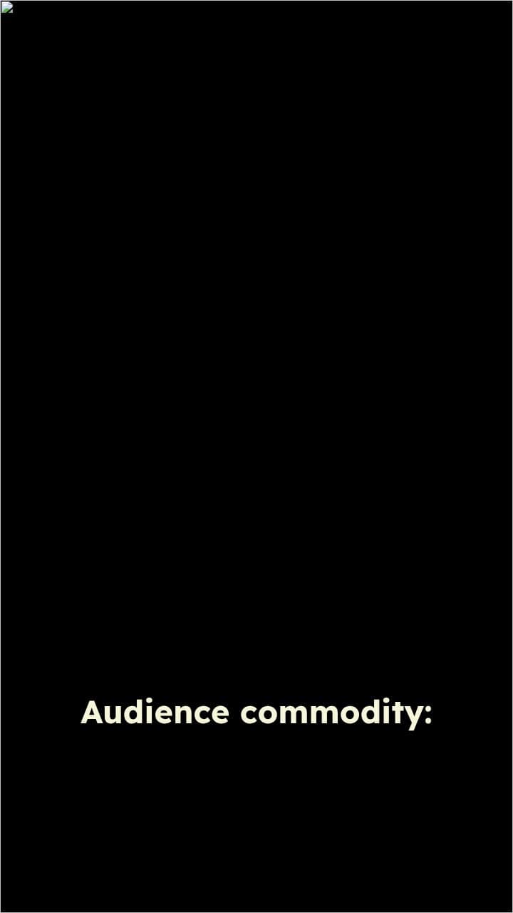 Audience as Commodity in Capitalism